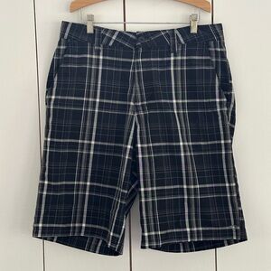 O’Neill Y2K Grunge Skater Plaid Shorts Sz 32 Black & White